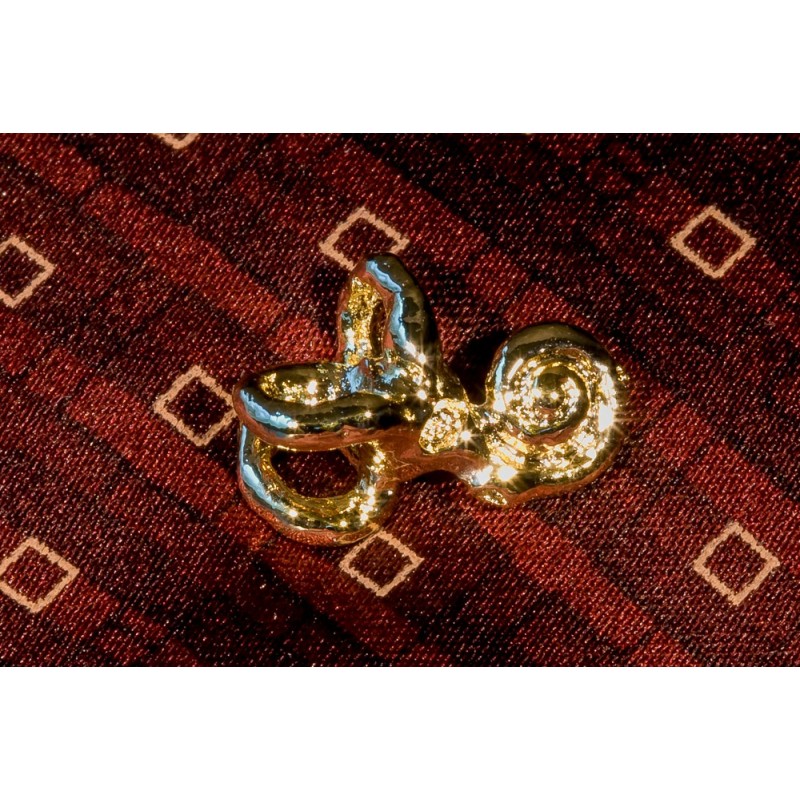 Cochlea Gold Pin
