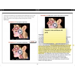 Speech Articulation iBook note pop up