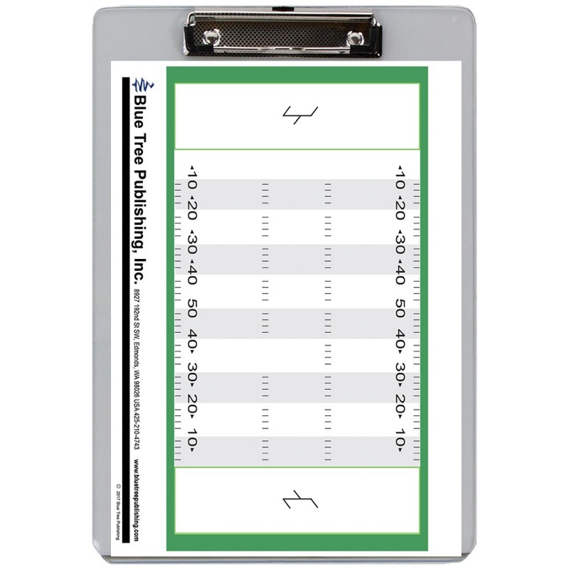 Football Dry Erase Clipboard front