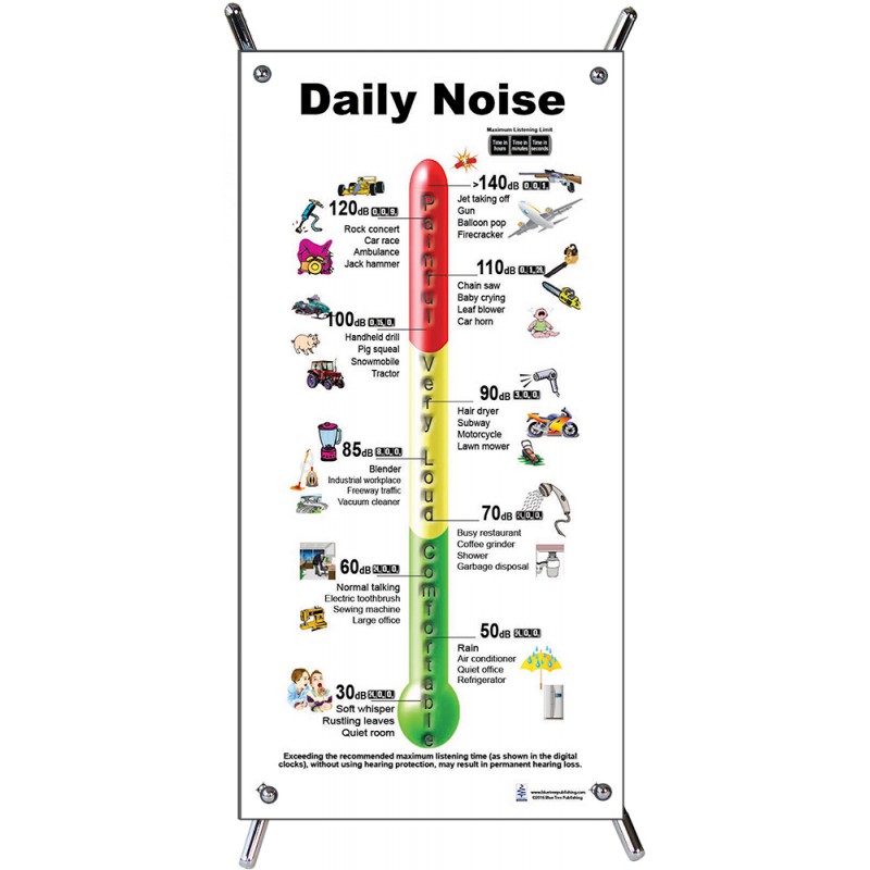 Daily Noise Small Poster with stand