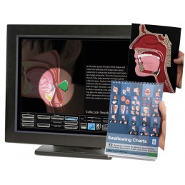Swallowing Computer Software with Head Model Flip Charts Set