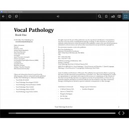 Vocal Pathology Book One eBook table of contents and citation page
