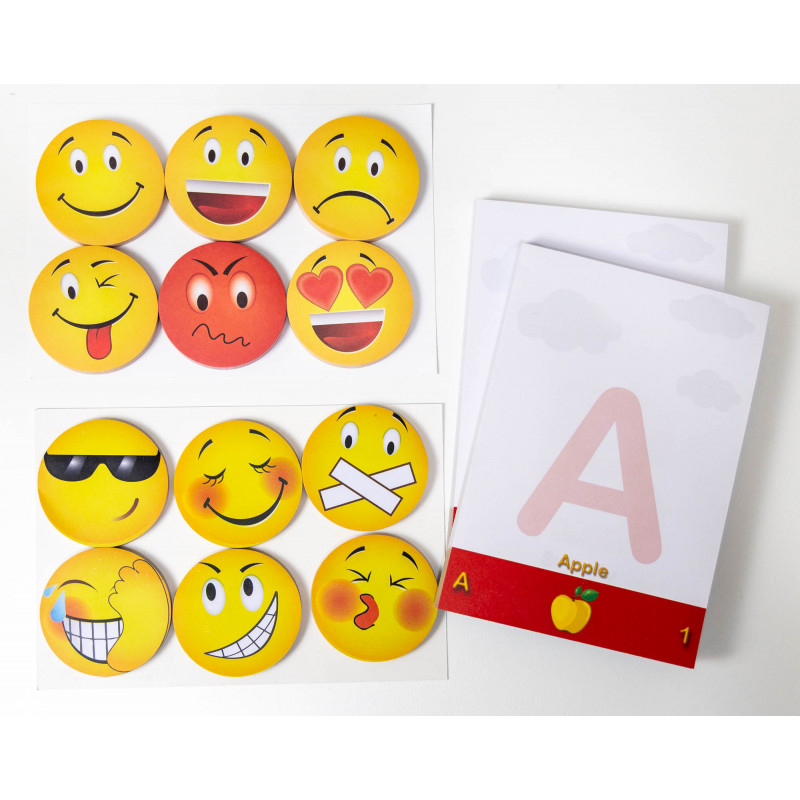 Emoticon Stick Note ABC Flip Note Pad Set