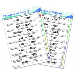 Speech Phonological Pattern Chart